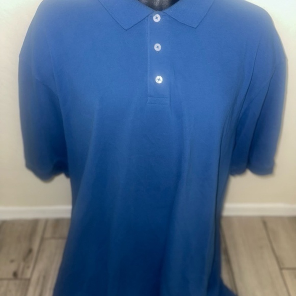 Men’s used 2XL XXL size Cambridge Classic blue polo shirt